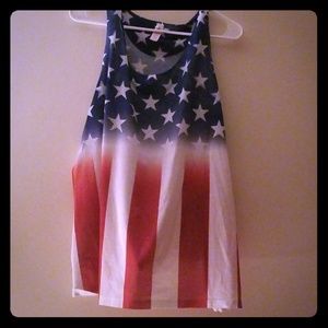 STAR STRIPPED TANK TOP